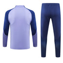 Conjunto Tottenham Ziper Curto Treino Lilás